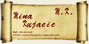 Mina Kujačić vizit kartica